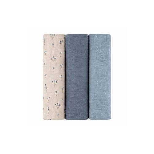 Cotton Muslin Swaddle Blanket 3 Pack