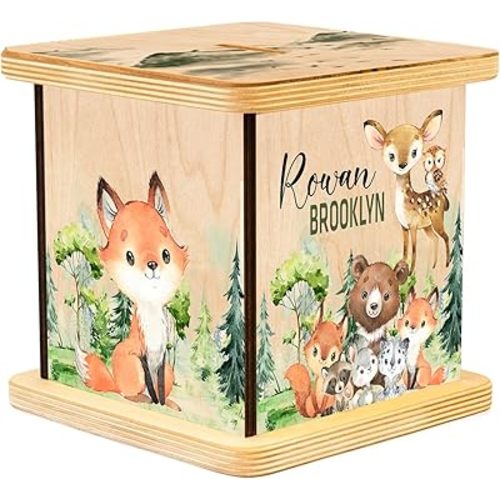 Personalized Piggy Bank, Wooden Money Banks for Kids, Custom Gifts for Boys and Girls, Personalized Piggy Bank for Girls