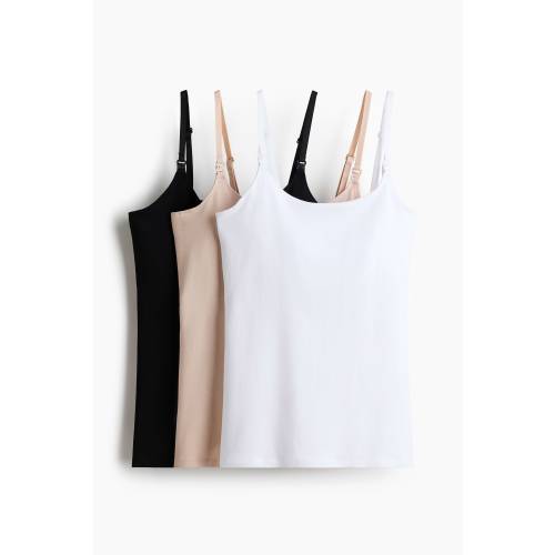 MAMA 3-PACK NURSING CAMISOLE TOPS