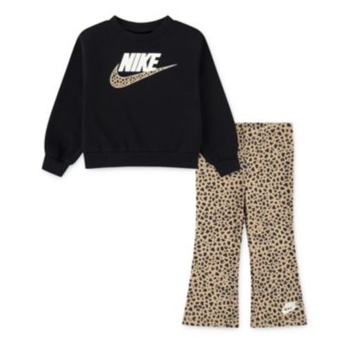 Girls' 2T-6X Wild Warmth Printed Top and Leggings, 2-Piece Set