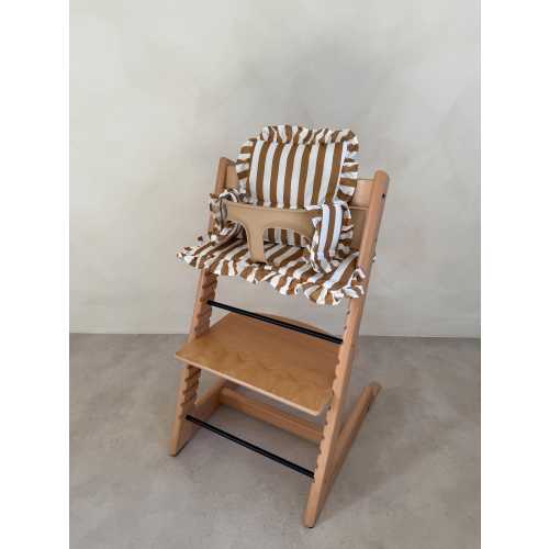 Salted Caramel Ruffle Cushion For Stokke Tripp Trap