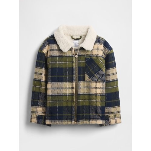 Baby & Toddler Sherpa-Lined Flannel Shirt Jacket