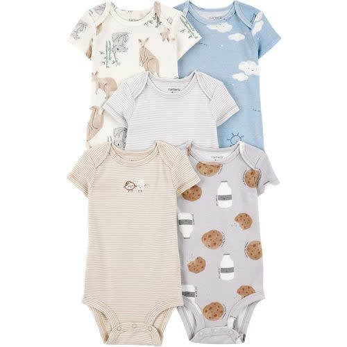 Carter's Baby Boys 5-Pack Original Short Sleeve Bodysuits