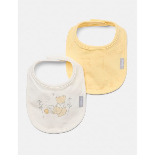 Disney Winnie the Pooh 2pk Bib Set | David Jones