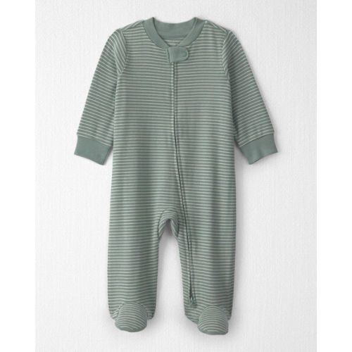 Baby Organic Cotton Ribbed Sleep & Play Pajamas in Stripes - Little Planet | Carter's