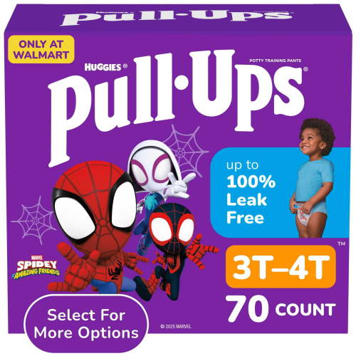 Pull-Ups Boys' Potty Training Pants, 3T-4T (32-40 lbs), 70 Count (Select for More)