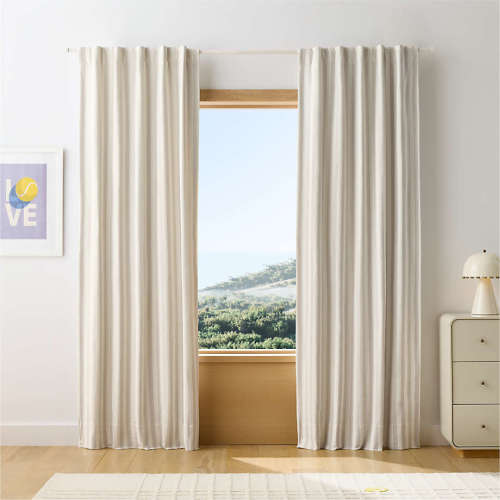 Grand Slam Stripe Kids Blackout Curtain Panel 44" x 63" by Venus Williams