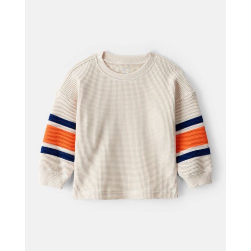 Baby Boy Thermal Long-Sleeve T-Shirt - Orange/Tan - Carter's | Carter's