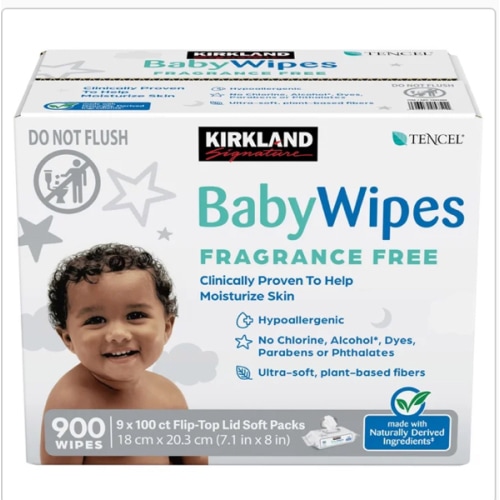 Kirkland Signature Baby Wipes Fragrance Free