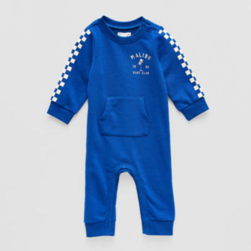 Grayson Little Baby Boys Crew Neck Long Sleeve Jumpsuit