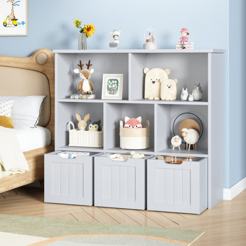 Zipcode Design™ Kalb 39.4"W x 35.4'' H Toy Box and Organizer & Reviews | Wayfair