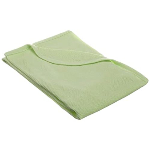 American Baby Company 100% Cotton Thermal Waffle Swaddle Blanket, Soft, Breathable & Stretchy, Celery, 30" x 40" for Boys and Girls, Perfect for Swaddling, Travel and Gifting