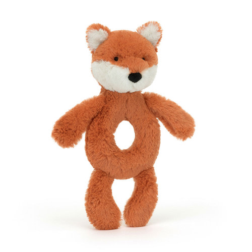 Bashful Fox Cub Ring Rattle - Official Jellycat