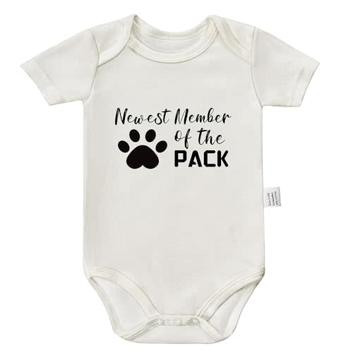 Member of the Pack Bodysuits, Gender Neutral Baby Clothes, Boys Girls Short Sleeve Jumpsuit Outfits
