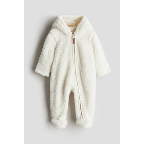 Pile Pram Suit With Ears