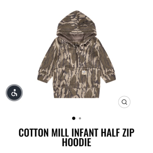Cotton Mill Infant Half Zip Hoodie