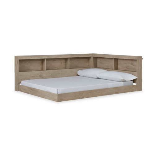 Loon Peak® Karnova Platform Bed with Bookcase & Reviews | Wayfair
