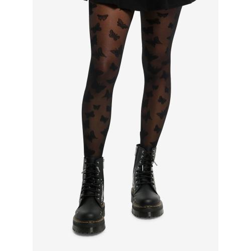 Black Butterfly Sheer Tights