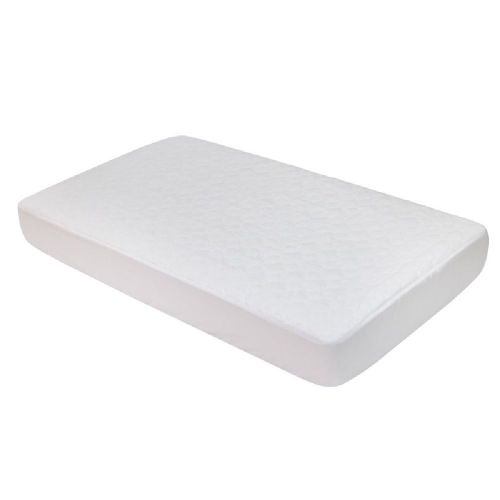 4baby Large Cot Quilted Mattress Protector White