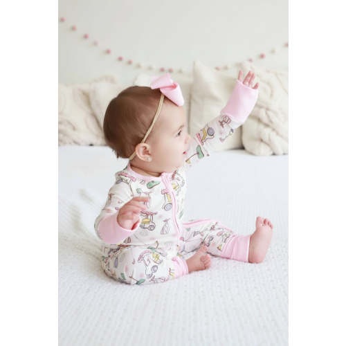 Country Club Cuties Convertible Zip Romper | Pink