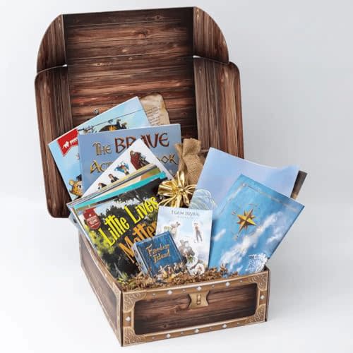 Saga One Treasure Box – All 10 BRAVE Books + Freedom Island Poster, Activity Book, Stickers, Puzzles & More for Kids