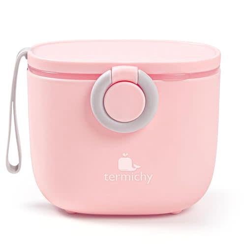 Termichy Baby Formula Dispenser On the Go: Portable Container with Scoop | Stores Up to 8.8oz (250g) - Airtight Seal Keeps Powder Fresh - Travel Formula Container to Go with Carry Handle