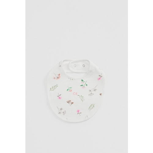 Soft Botanical Prnt Organically Grown Cotton Blend Pointelle Bib - Accessories | Country Road