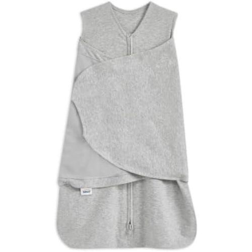 HALO SleepSack Swaddle | Cotton | 1.5 TOG | 68-75°F | 6-12 lbs |Gray