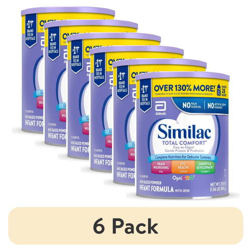 (6 pack) Similac Gentle Comfort Powder Baby Formula, 29.8-oz Can