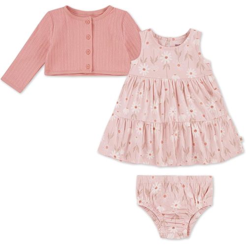 HUGGIES Baby Girls' Dress and Cardigan 2-piece Outfit Set