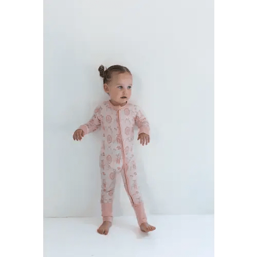 Ballet Slippers Zipper Romper – In My Jammers