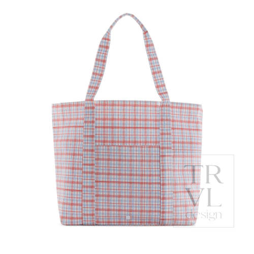 Jumbo Tote - Classic Plaid Red