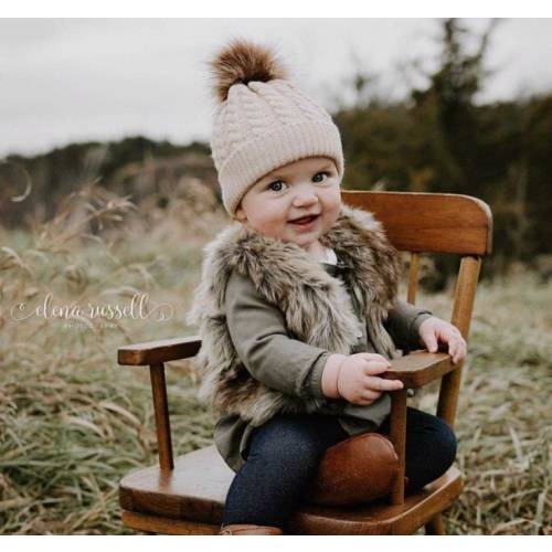 READY TO SHIP- Baby Toddler Kids Faux Fur Vest Jackrabbit