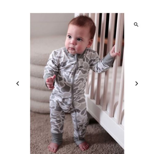 Baby Zip Up - White Camo – BURLEBO