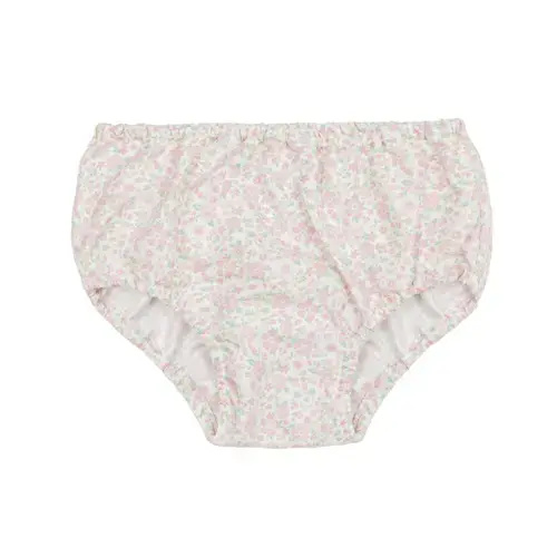 baby antique floral diaper cover – minnow