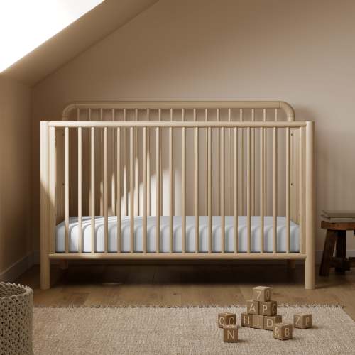 Porto Deluxe 5-in-1 Convertible Crib with Bonus Toddler Guardrail