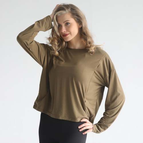 Abigail Long Sleeve Nursing Pullover (Sage Grove)