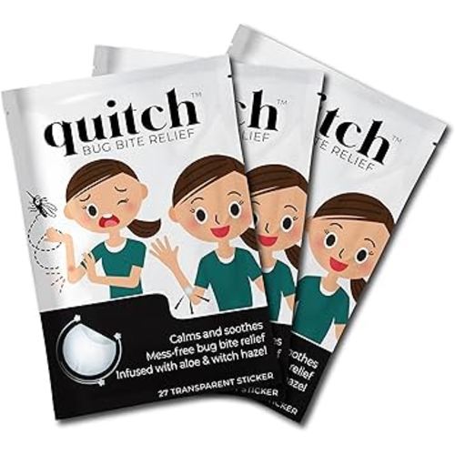 quitch 3x27ct Bulk Pack, Bug Bite Itch Relief Patch Kids, Summer Travel Essentials for Kids, Mosquito Bug Bite Thing Suction Tool Alternative, Summer Camp Essentials After bite Relief for Baby
