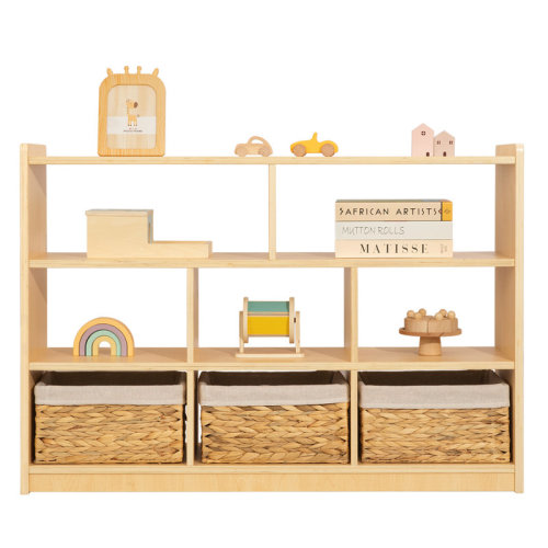 Isabelle & Max™ Montessori Book Shelf And Toy Storage, 8 Compartment 31.5"H X 44.6"W X 11.7"D & Reviews | Wayfair
