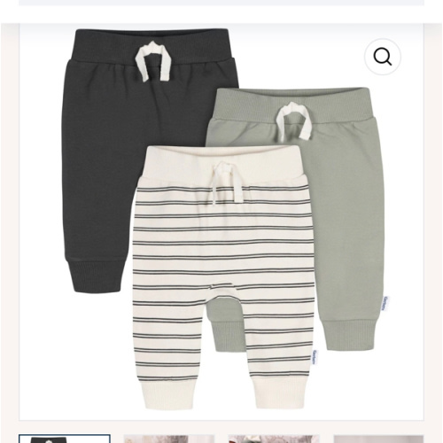 3-Pack Baby & Toddler Boys Stripe, Black, & Grey Jogger Pants – Gerber Childrenswear