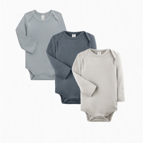 3-Pack Long Sleeve Bodysuit Bundle
