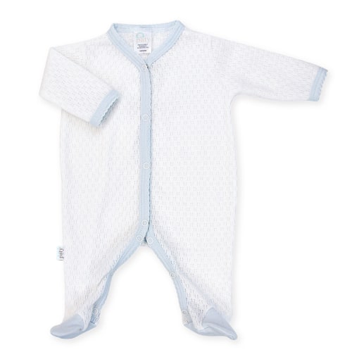 PatyKnit™ Footie with Pima Trim