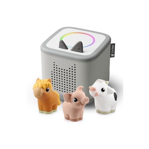 Toniebox 2 with 3-Pack Farm Tonie Audio Characters Bundle, One Size