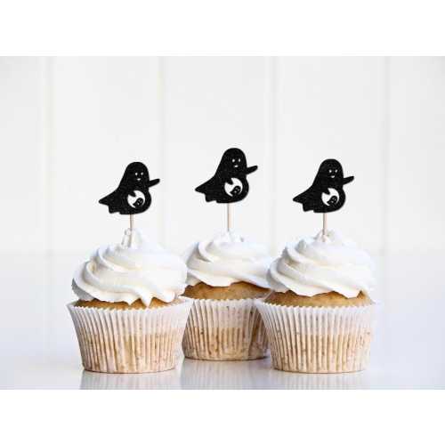 A  Little Boo is Almost Due Cupcake Toppers, Halloween Baby Shower Decorations, October Baby Shower Decor, Ghost Themed Gender Reveal