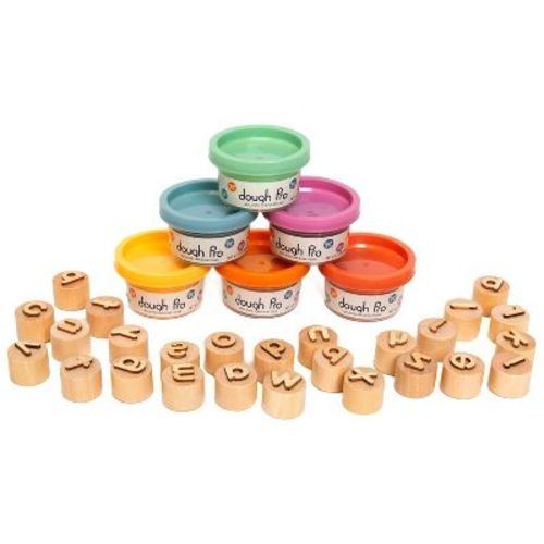 Dough Pro 26 Wooden Stamps ABC Playset 1oz - 6pk