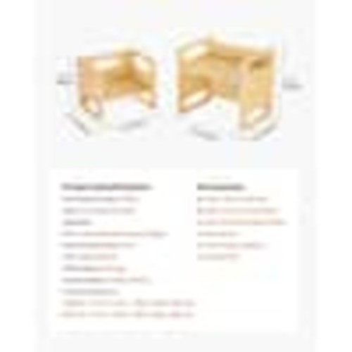 SVOPES Montessori Weaning Table & Chair Set, Adjustable Height Wooden Toddler Set for Ages 1-5, Kids Activity Table for Reading ETDNZY1513216DOMUV0-250217