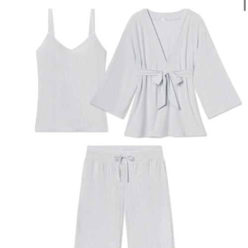 LAKE | Women | DreamModal Pajamas | Fog Maternity Kimono Bundle