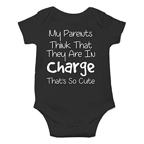 CBTwear My Parents Think That They Are in Charge Baby Bodysuit Funny Infant Outfit Unisex Humor Romper