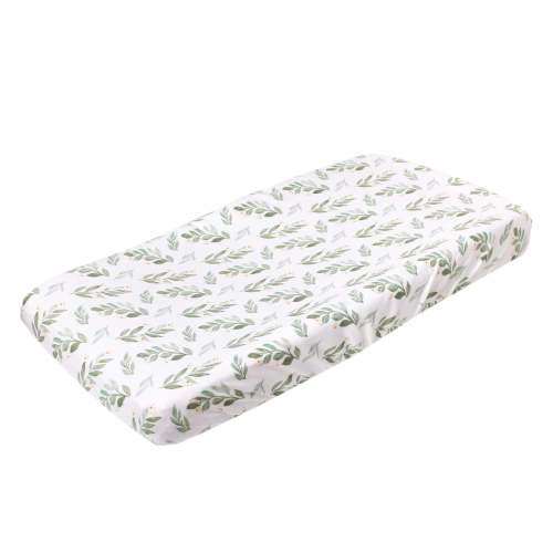 Premium Knit Diaper Changing Pad Cover - Fern
