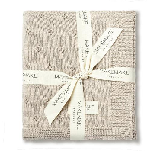 Organic Cotton Pointelle Baby Blanket